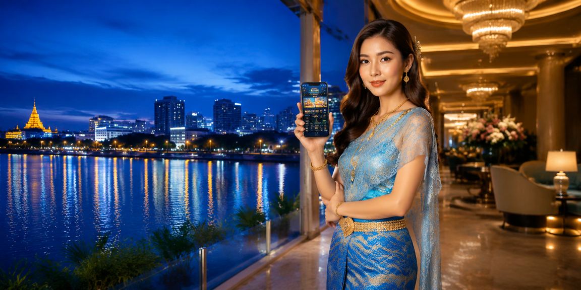 နေပြည်တော်တွင် စလော့ဂိမ်းအက်ပ် အသုံးပြုနေသော လူငယ်